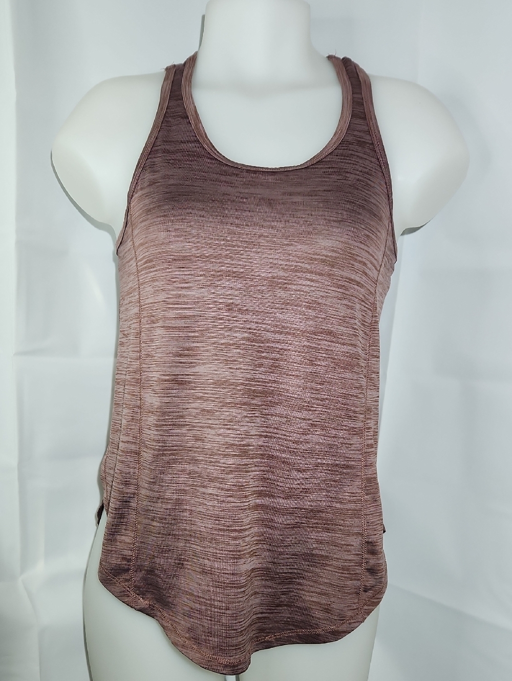 Warehouse One Mauve Heathered Racerback Tank - XSmall